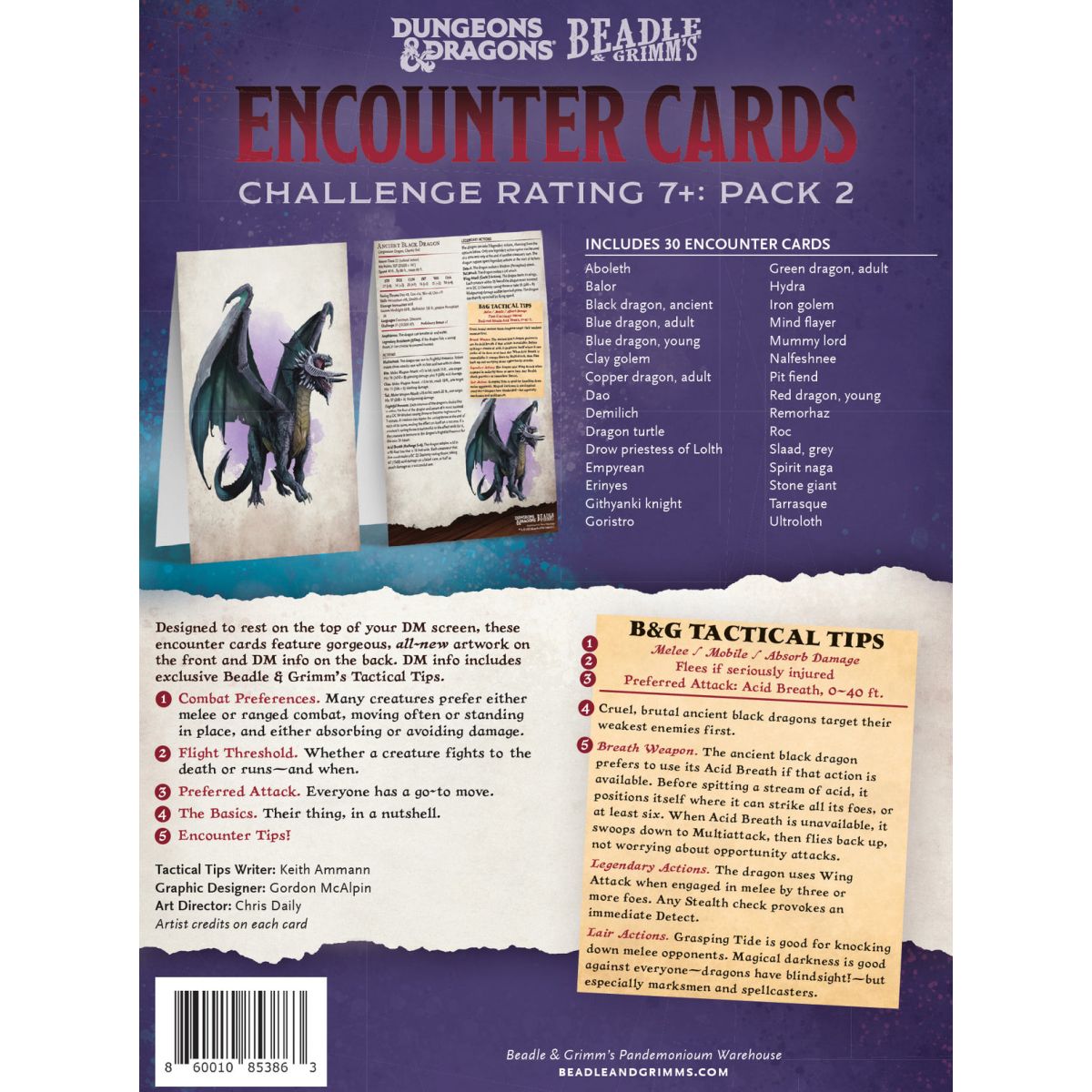 Beadle &amp; Grimms Encounter Cards - Challenge Rating 7+: Pack 2