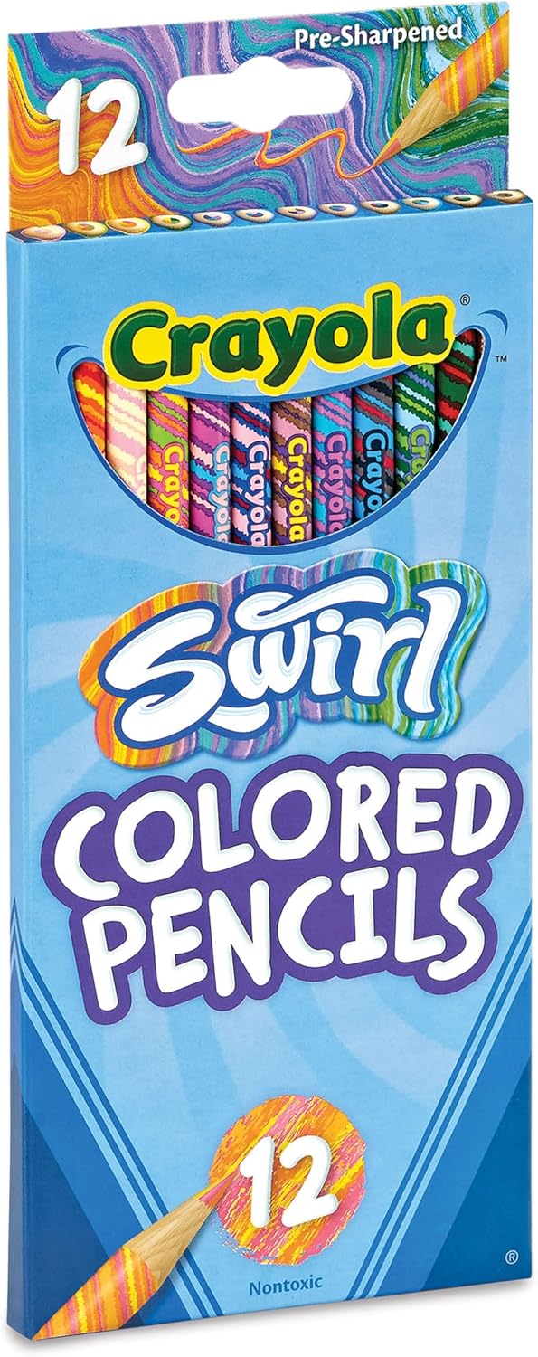 Crayola SWIRL Colored Pencils, 12 Count