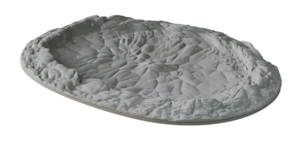 Terrain Crate: Death World Crater, grey rocky terrain piece