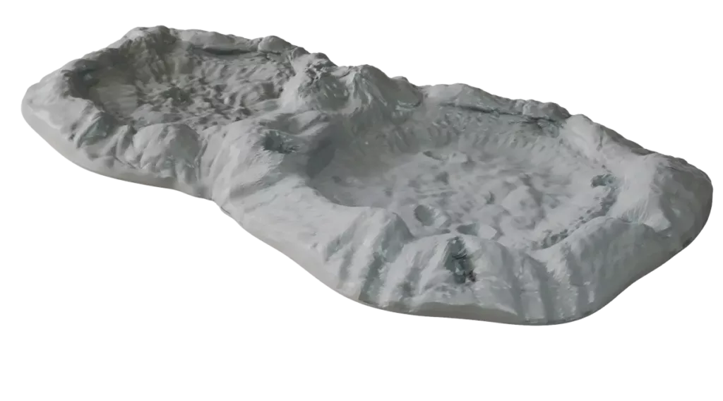 Terrain Crate Death World gray sculpted terrain for miniature games