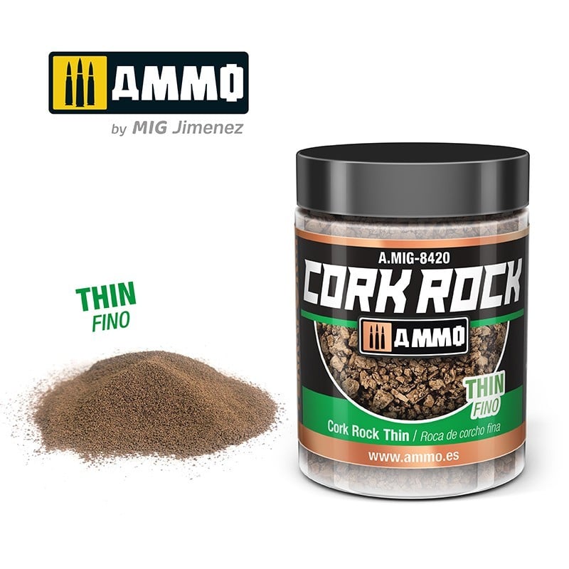 Ammo by MIG Dioramas Terraform Cork Rock Granulate 100ml - Thin - Good Games