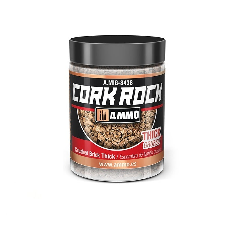 Ammo by MIG Dioramas Terraform Cork Rock Granulate 100ml - Crushed Brick Thick - Good Games