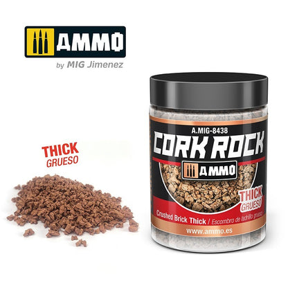 Ammo by MIG Dioramas Terraform Cork Rock Granulate 100ml - Crushed Brick Thick - Good Games