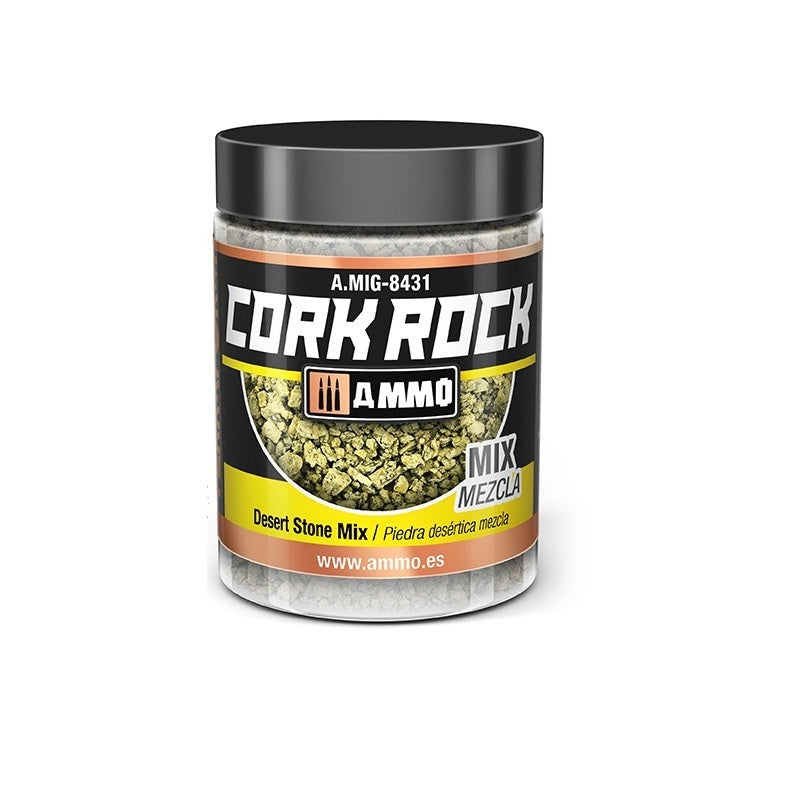 Ammo by MIG Dioramas Terraform Cork Rock Granulate 100ml - Desert Stone Mix - Good Games