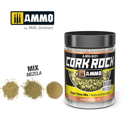 Ammo by MIG Dioramas Terraform Cork Rock Granulate 100ml - Desert Stone Mix - Good Games