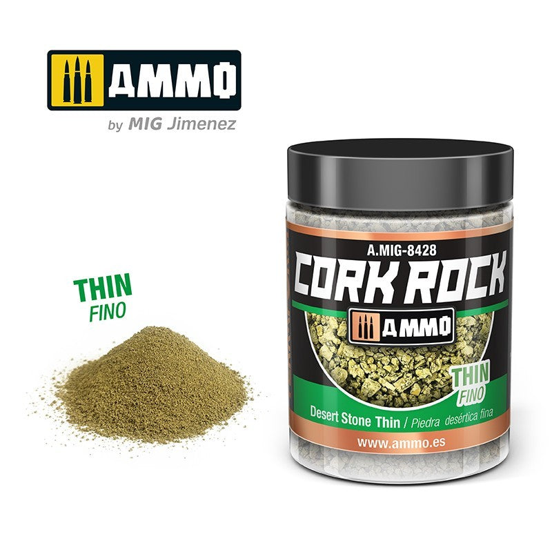 Ammo by MIG - Dioramas Terraform Cork Rock 100ml - Desert Stone Thin - Good Games