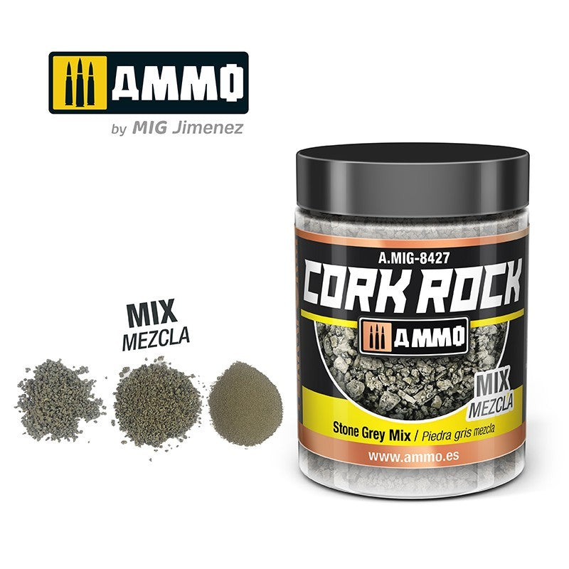 Ammo by MIG Dioramas: Terraform Cork Rock 100ml - Stone Grey Mox - Good Games