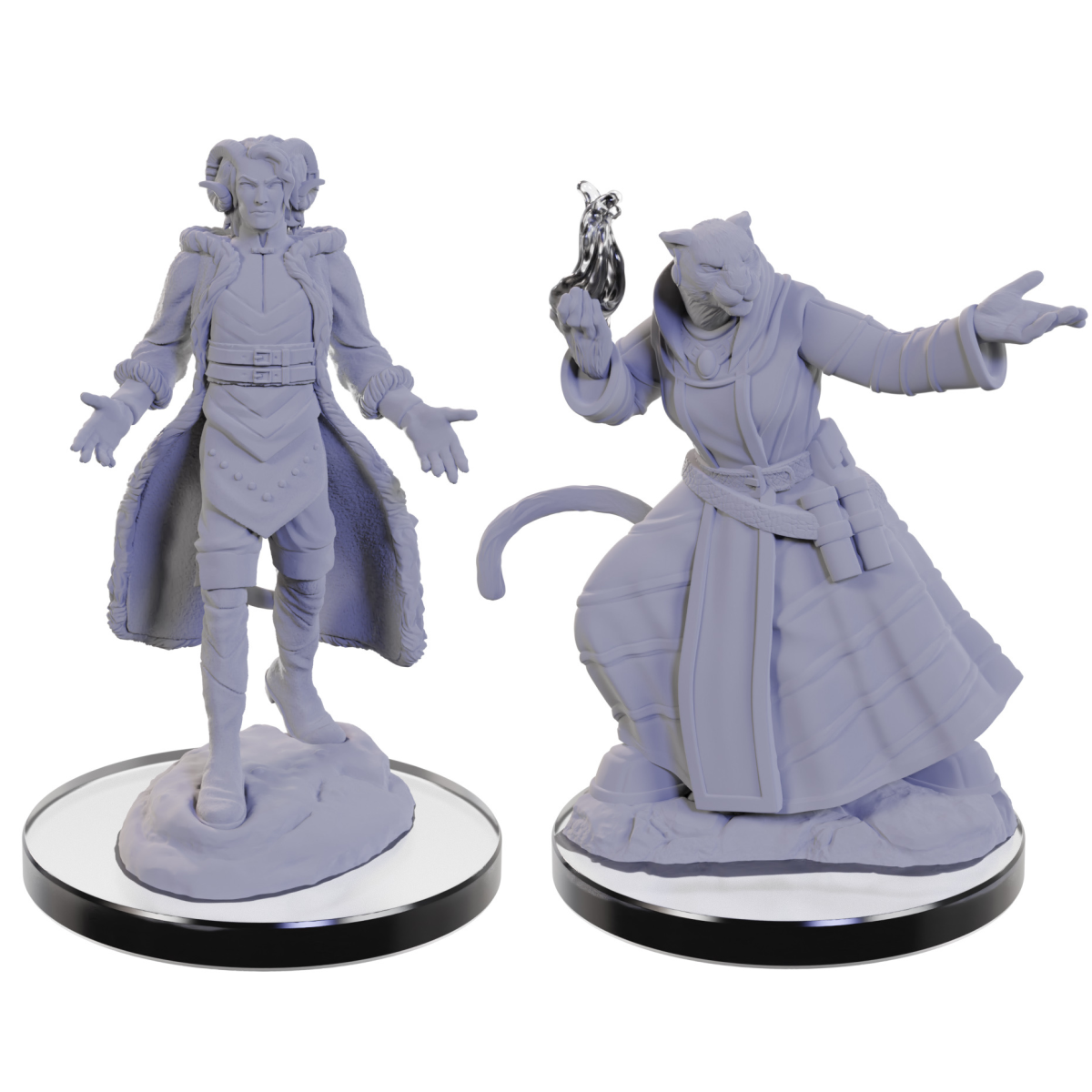 Critical Role Unpainted Miniatures Lucien Tavelle &amp; Cree Deeproots