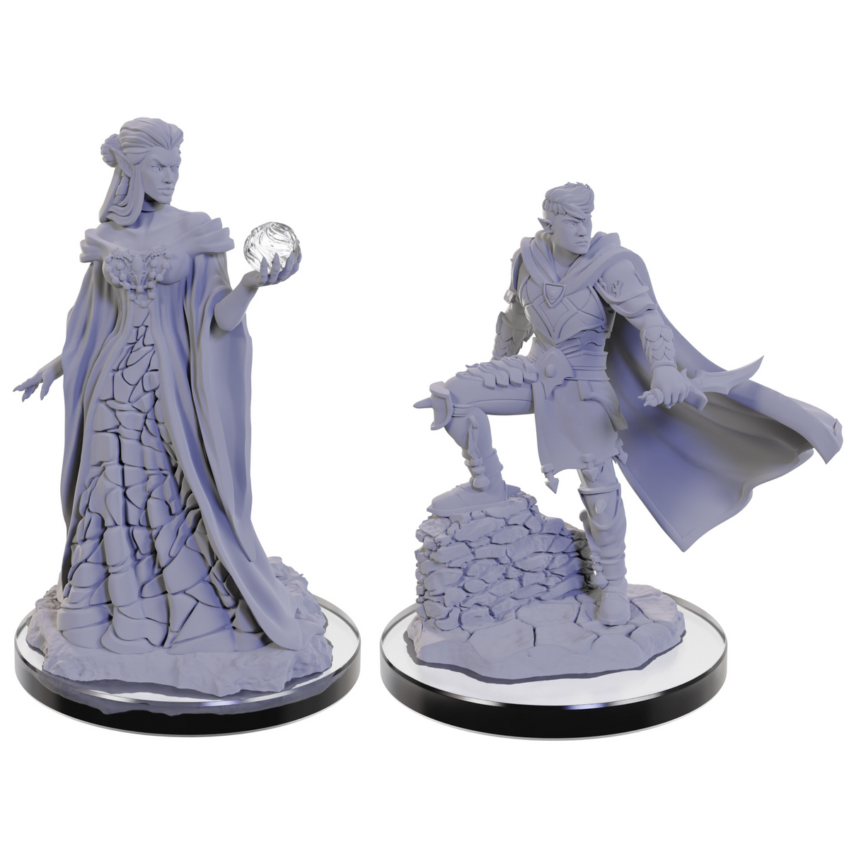 Critical Role Unpainted Miniatures Xhorhasian Mage &amp; Xhorhasian Prowler - Good Games