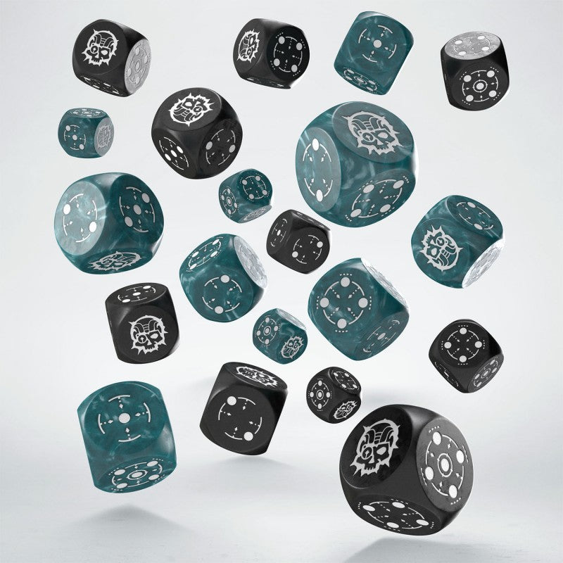 Q Workshop - Crosshairs Compact - Stormy & Black D6 Set - Good Games