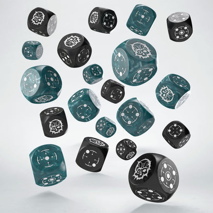 Q Workshop - Crosshairs Compact - Stormy & Black D6 Set - Good Games