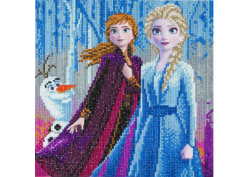 Crystal Art - Elsa Anna & Olaf 30x30cm Kit