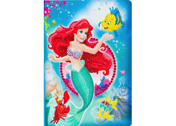 Crystal Art - The Little Mermaid Notebook 18x26cm