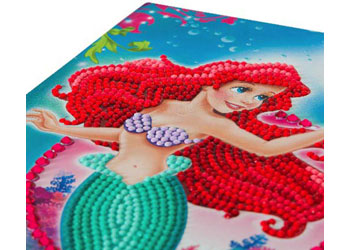 Crystal Art - The Little Mermaid Notebook 18x26cm
