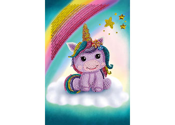 Crystal Art - Unicorn Smile Notebook 18x26cm