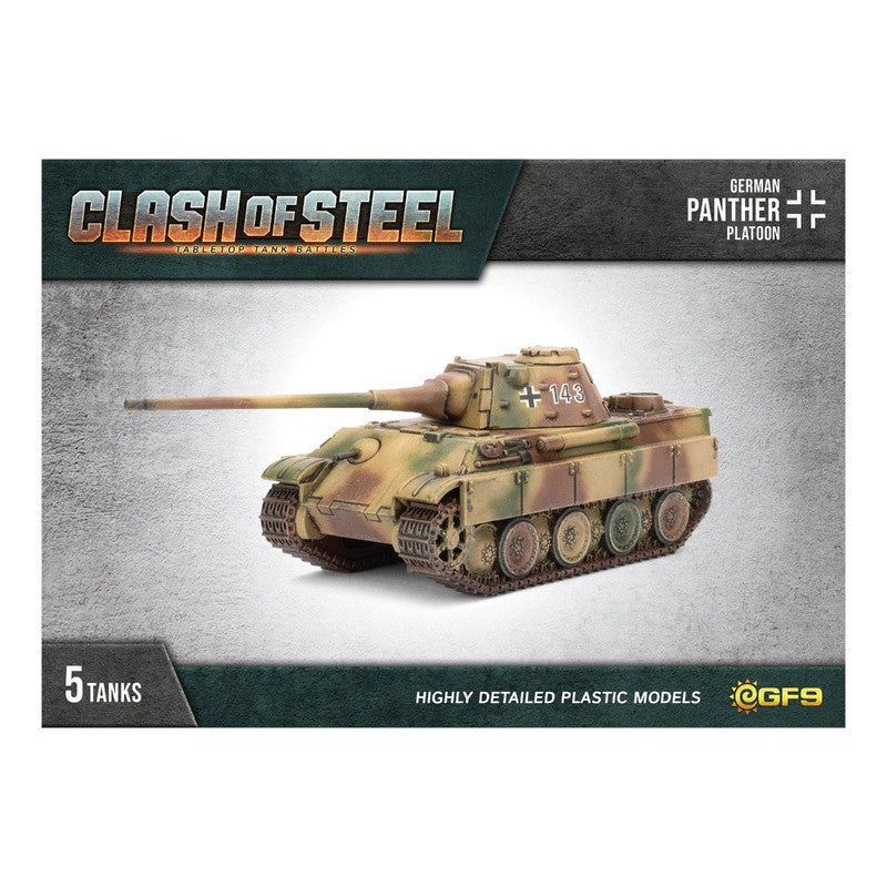 Clash of Steel: Panther (8.8cm) Tank Platoon (CSG02) - Good Games