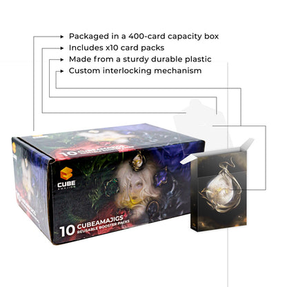 Hit Point Press Cubeamajigs Reusable Gaming Pack 10-Piece Set - Power Gem