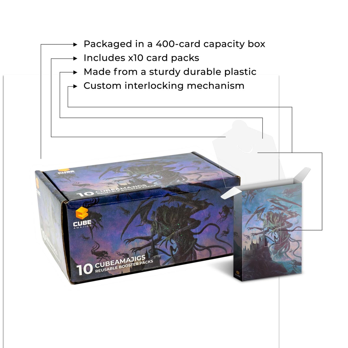 Hit Point Press Cubeamajigs Reusable Gaming Pack 10-Piece Set - Terror at Grebly Manor