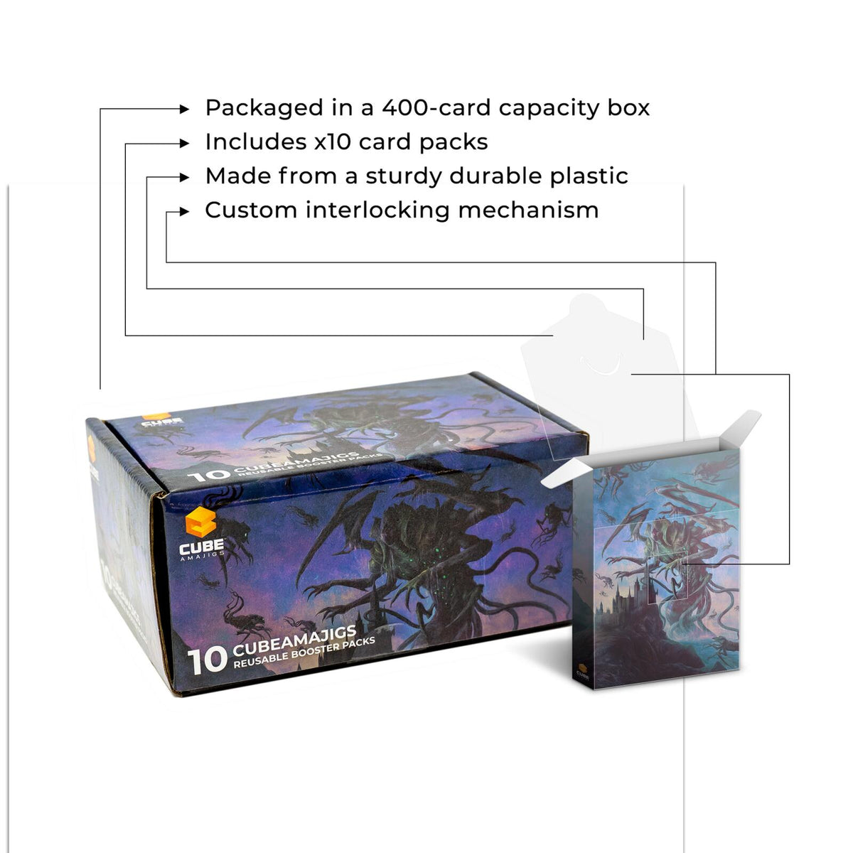 Hit Point Press Cubeamajigs Reusable Gaming Pack 10-Piece Set - Terror at Grebly Manor