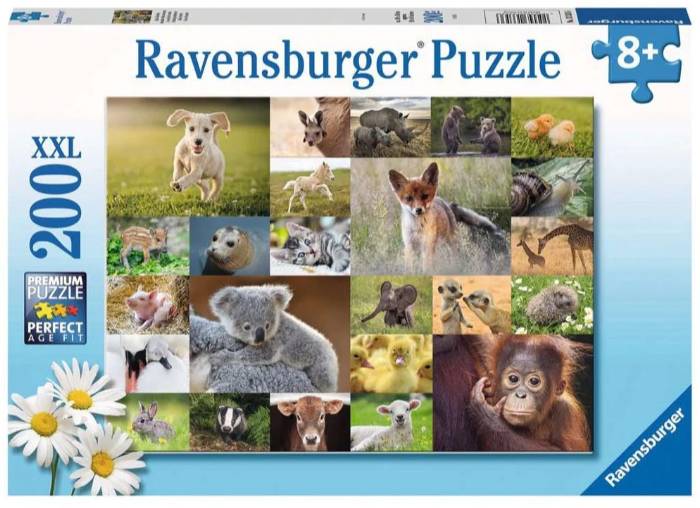 Ravensburger - Cute Animal Babies 200 Piece Jigsaw