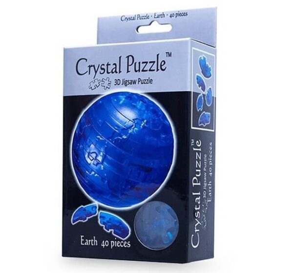 3D Crystal Blue Earth Puzzle - Good Games