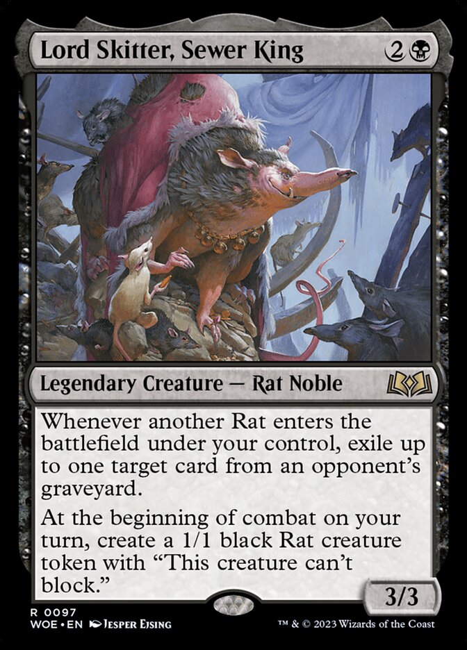 Lord Skitter, Sewer King 97 (Wilds of Eldraine)  - Extended Art Foil