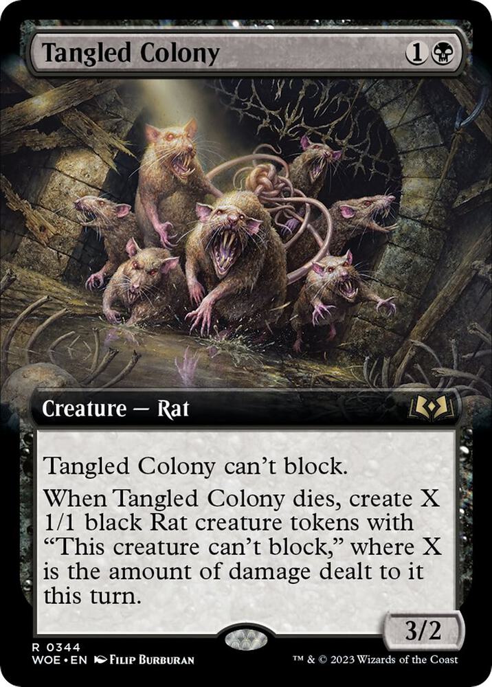 Tangled Colony 344/276 (Wilds of Eldraine)  - Extended Art