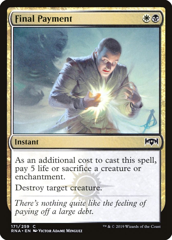 Final Payment 171/259 (Ravnica Allegiance) 