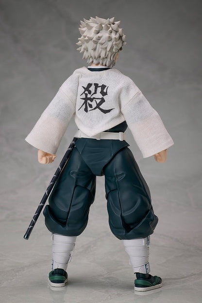 Close-up of Sanemi Shinazugawa's intense expression and scar detailing