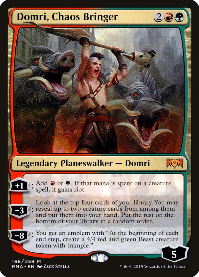 Domri, Chaos Bringer 166/259 (Ravnica Allegiance) 