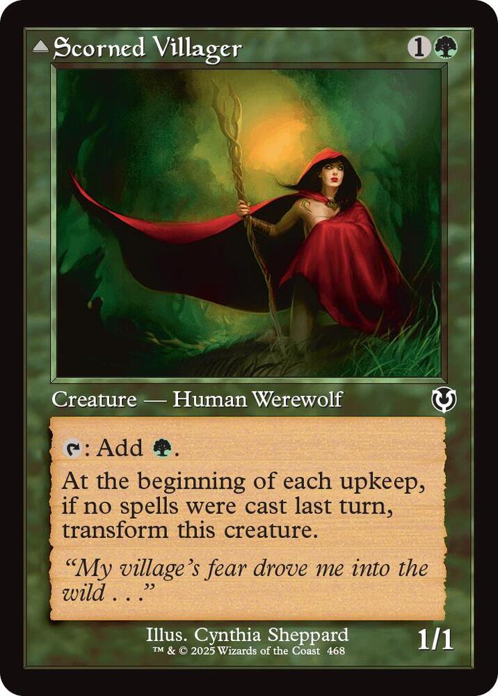 Scorned Villager // Moonscarred Werewolf 468/287 (Innistrad Remastered)  - Retro