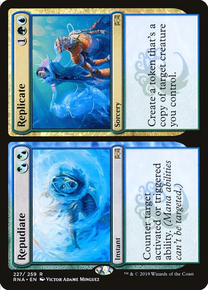 Repudiate // Replicate 227/259 (Ravnica Allegiance)  - Foil
