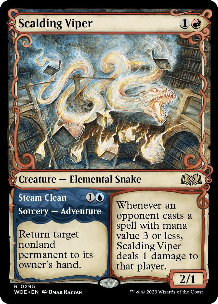 Scalding Viper // Steam Clean 295 (Wilds of Eldraine)  - Showcase