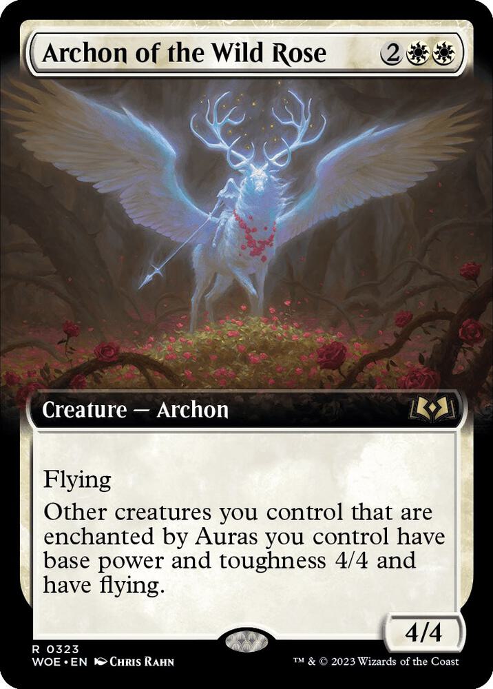 Archon of the Wild Rose 323/276 (Wilds of Eldraine)  - Extended Art