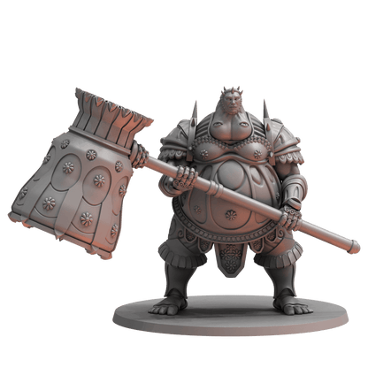 RPG miniature with big hammer from Dark Souls RPG Miniature - Dancer of the Boreal Valley & Smough