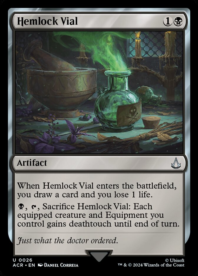 Hemlock Vial 26/110 (Universes Beyond: Assassin's Creed)  - Foil