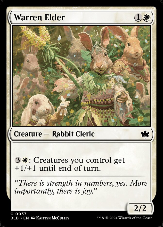 Warren Elder 37 (Bloomburrow) 