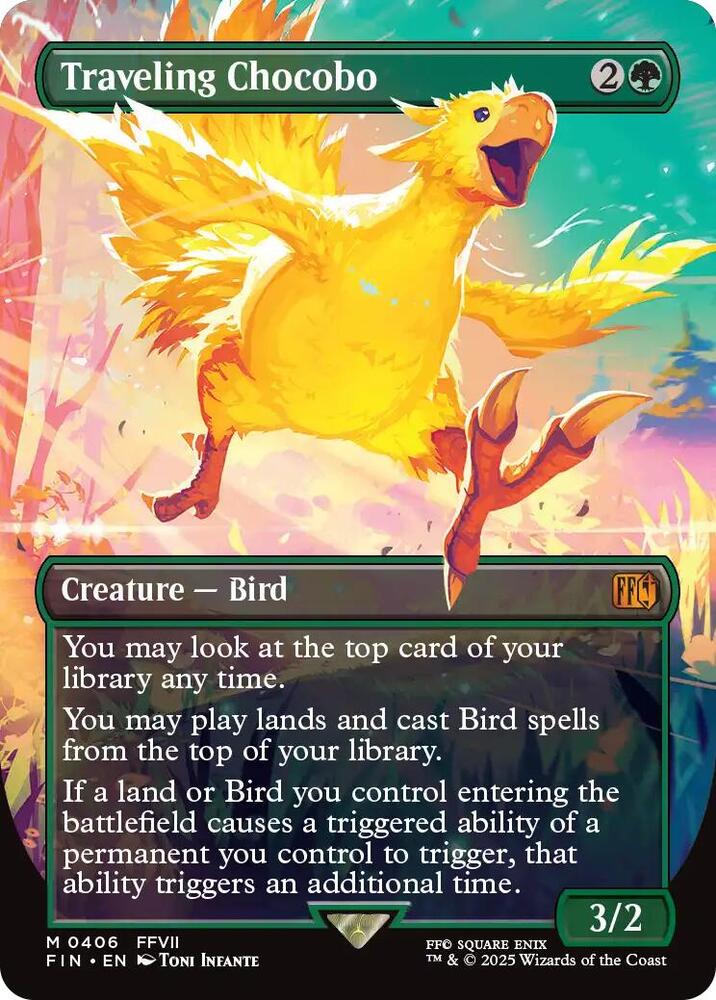 Traveling Chocobo  406 (FINAL FANTASY)  - Borderless