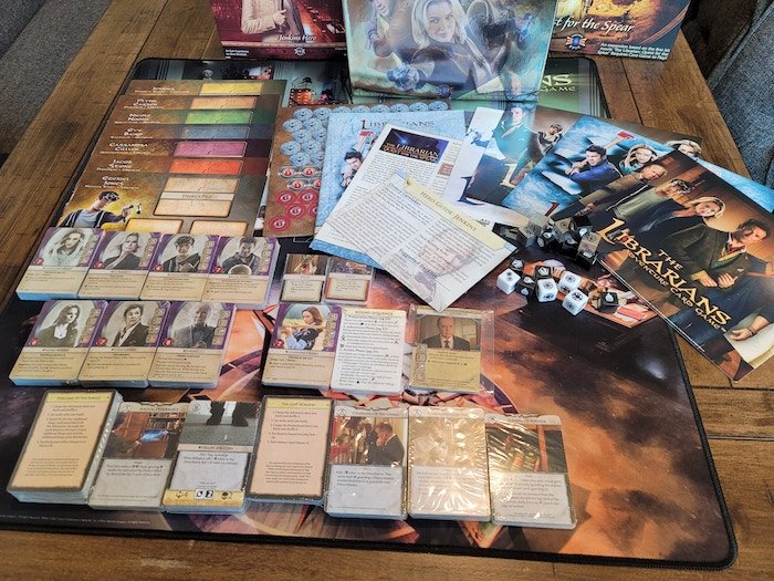 The Librarians game character cards