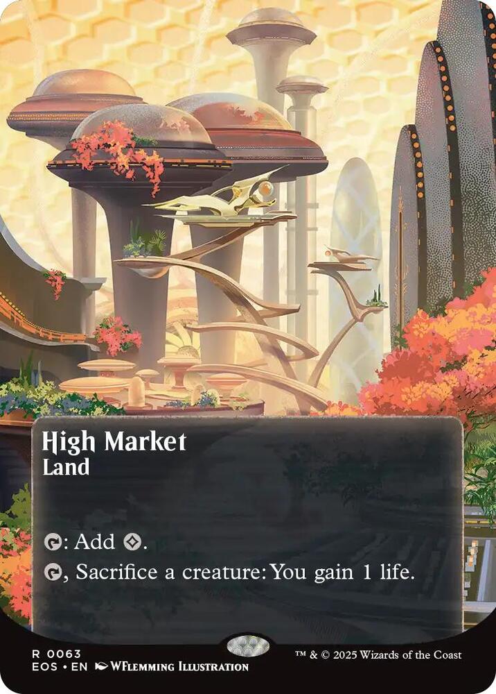 High Market 63/45 (Edge of Eternities: Stellar Sights)  - Borderless Foil