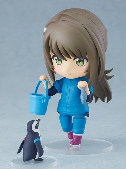 Close-up of Nendoroid Fuka Miyazawa with alternate faceplate and bent arms