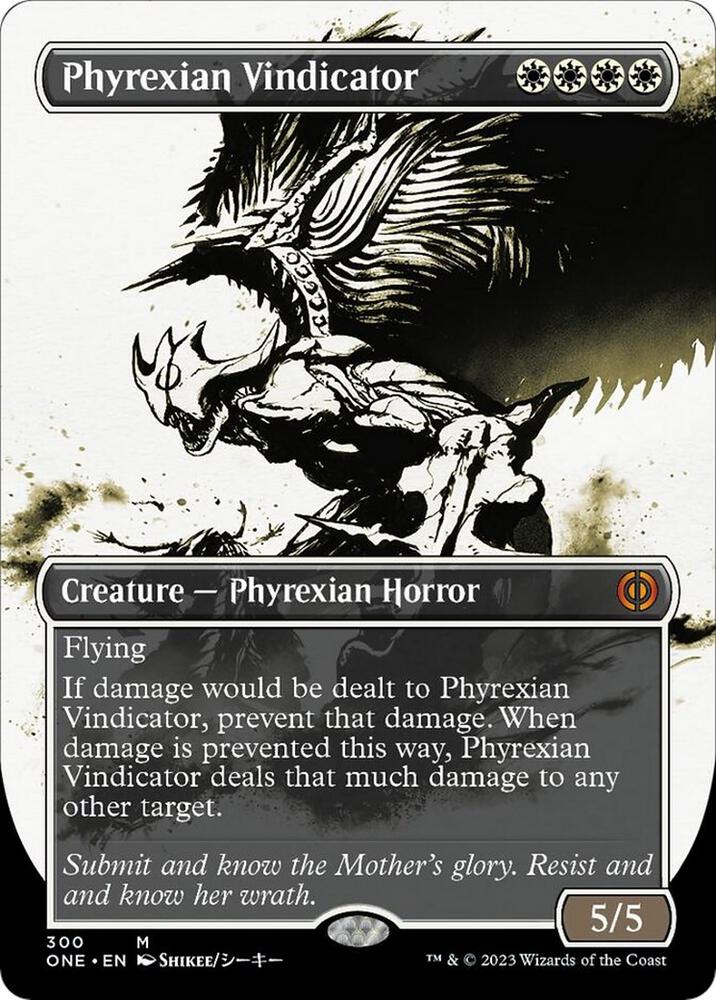 Phyrexian Vindicator 300 (Phyrexia: All Will Be One)  - Borderless Foil