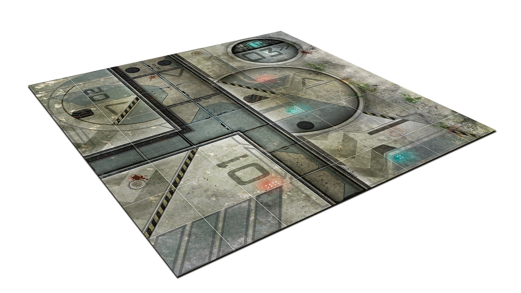 Mantic Games - Deadzone Sector 2 Neoprene Battle Mat 2ft x 2ft - Multicolour - Good Games