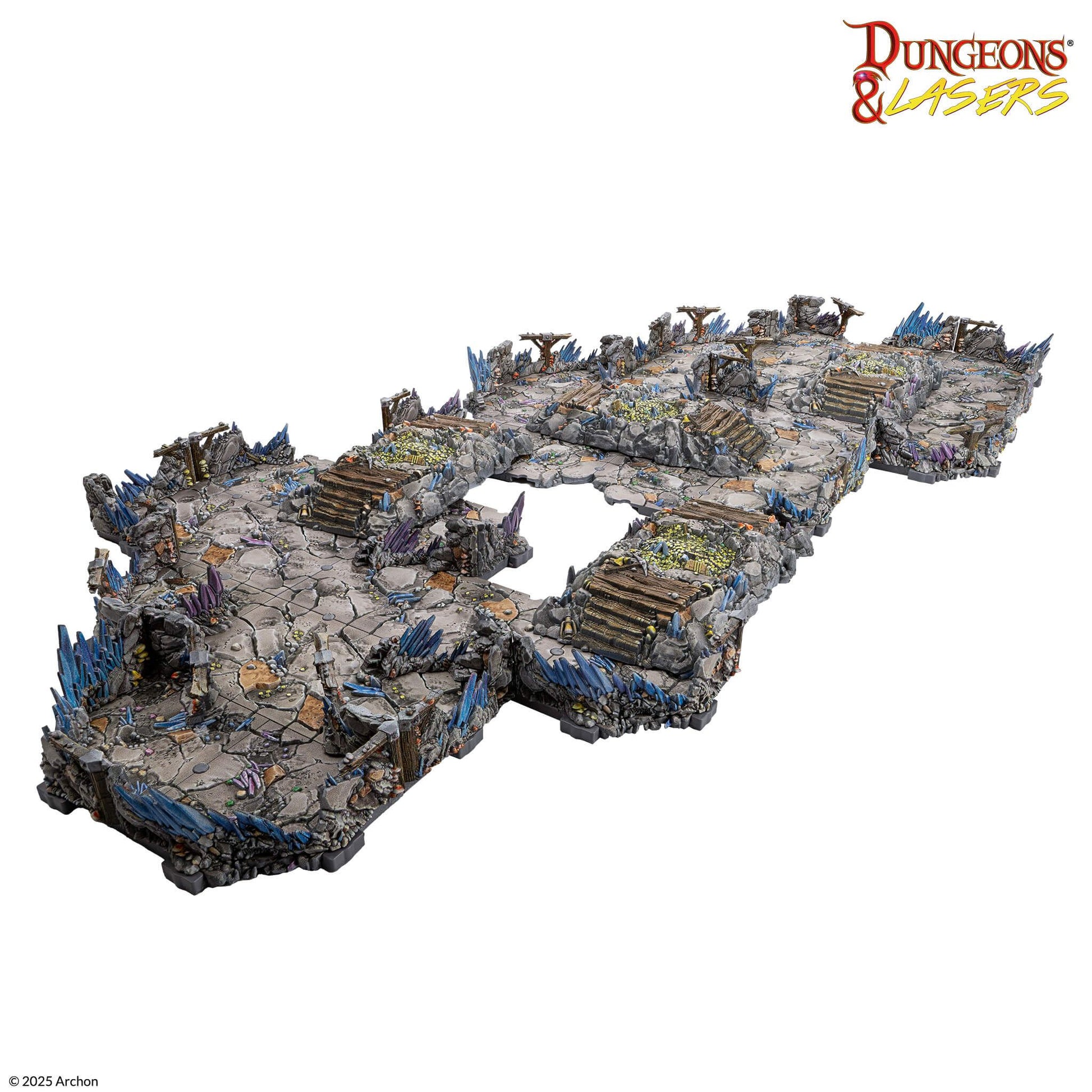 Archon Studio - Dungeons & Lasers: Deep Mines PrismaCast Pre-Painted Terrain - Good Games