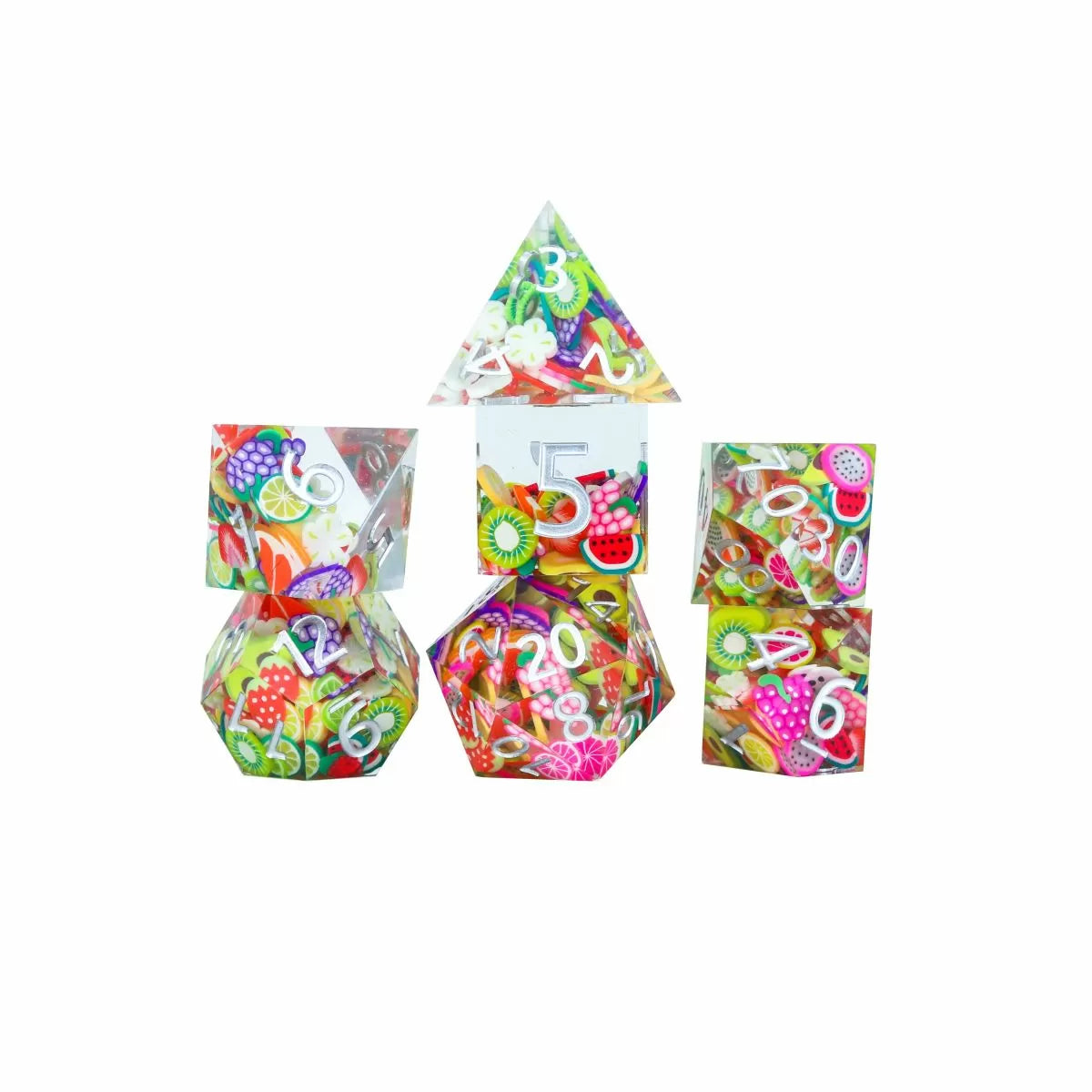 Sirius Dice - Sharp Fruit Dice Set 7 - Good Games