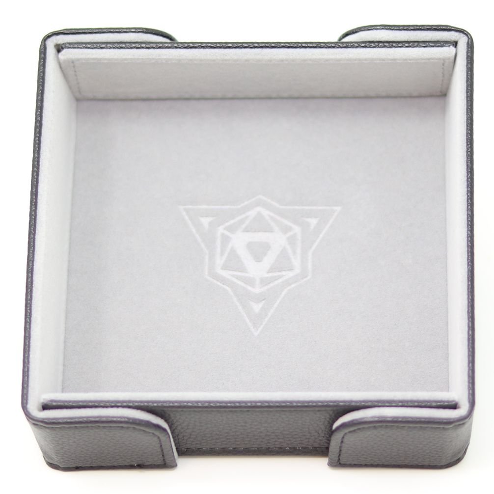 Die Hard Dice Folding Square Tray - Gray Velvet - Good Games