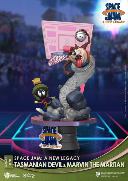 Tasmanian Devil and Marvin the Martian Space Jam 2 diorama with dynamic pose