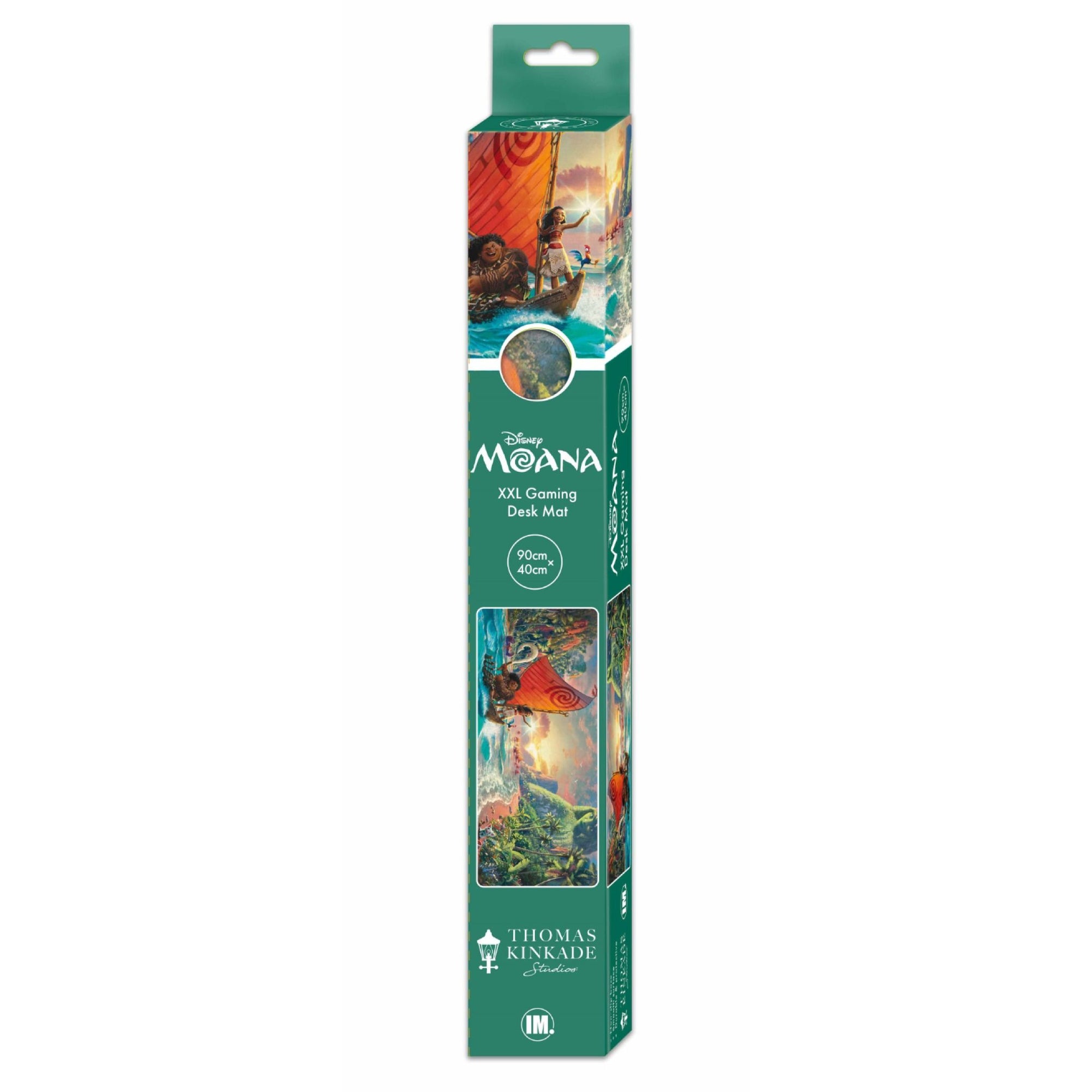 Thomas Kinkade Moana XXL gaming mat angled view