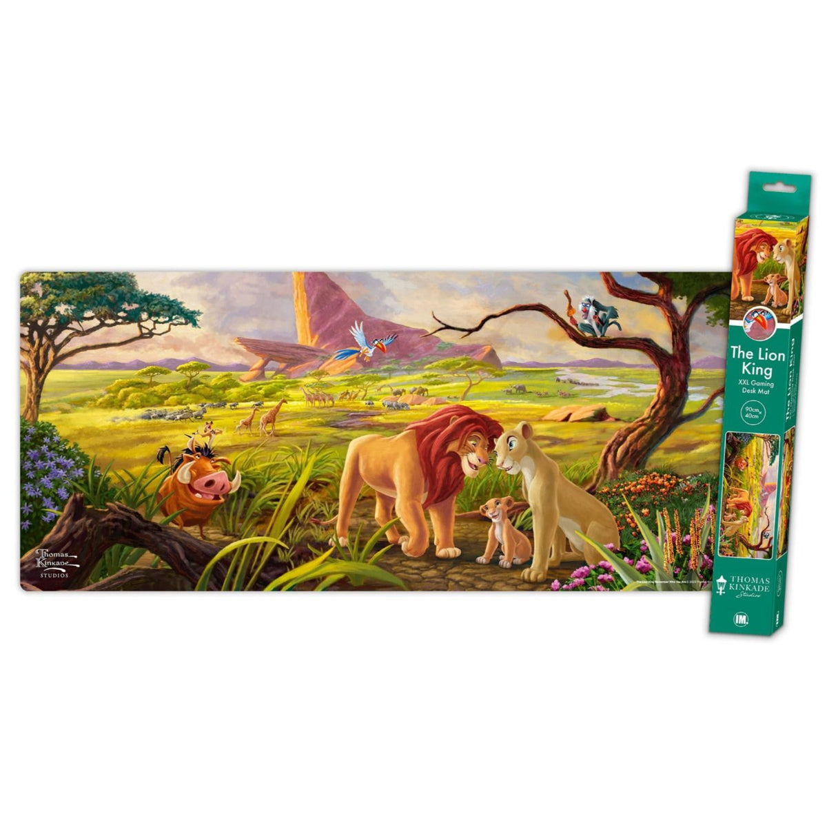 Thomas Kinkade Lion King XXL gaming mat flat view