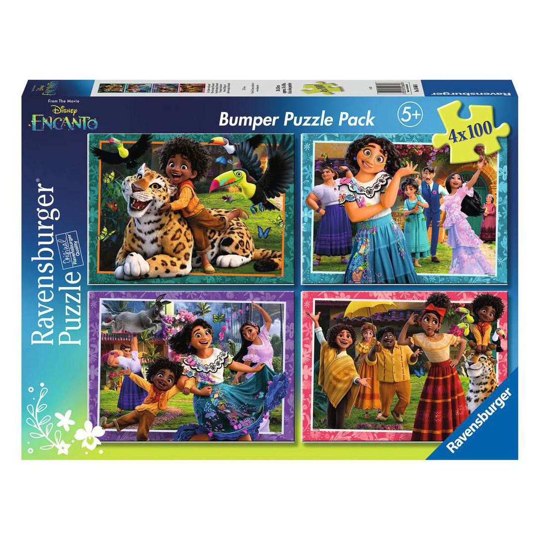 Ravensburger - Encanto Bumper Puzzle Pack 4x100 Piece Jigsaw